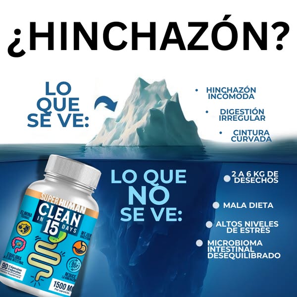 DETOX SUPERHUMAN CLEAN15™ - LIMPIEZA ESTOMACAL COMPLETA EN 15 DÍAS (ENVÍO GRATIS)
