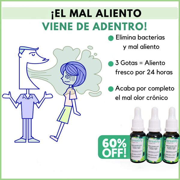 BREATIFY™ - GOTAS CONTRA EL MAL ALIENTO (ENVÍO GRATIS)