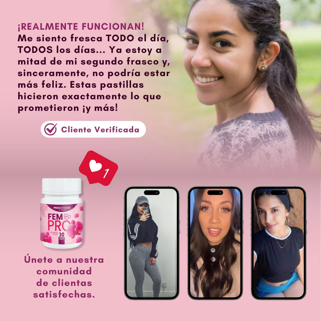 FEM PRO™ - PROBIÓTICOS FEMENINOS (ENVÍO GRATIS)