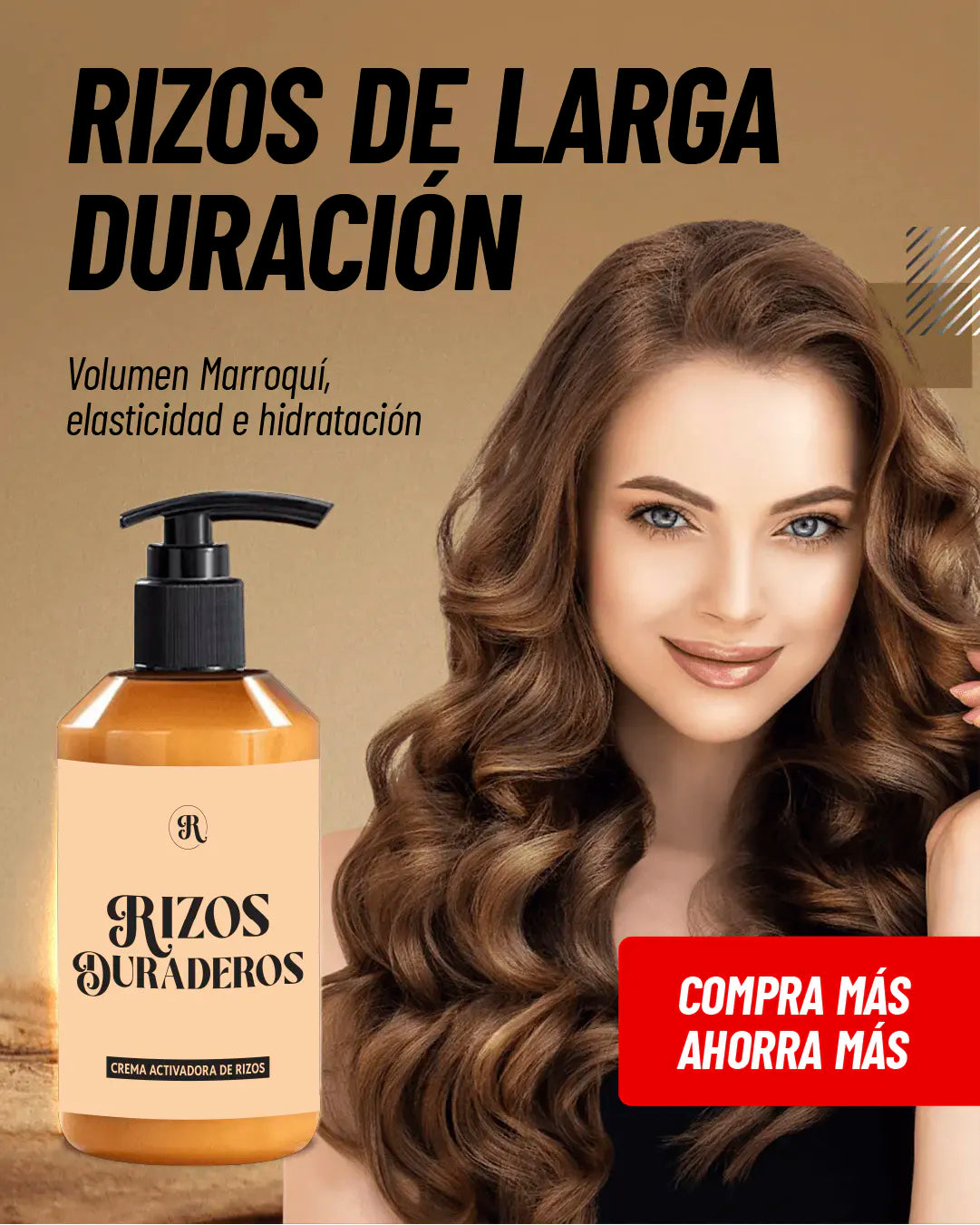 CREMA CAPILAR TRATAMIENTO RIZOS INTENSOS - RIZOS PERFECTOS Y DURADEROS / EFECTO PROFESIONAL EN TUS MANOS (ENVÍO GRATIS)
