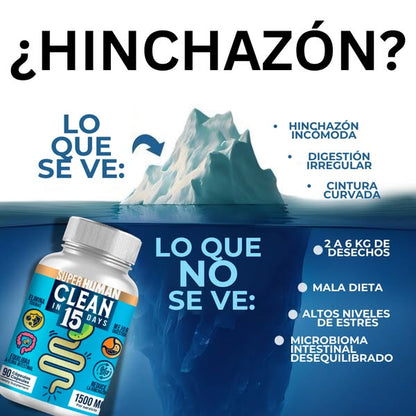 DETOX SUPERHUMAN CLEAN15™ - LIMPIEZA ESTOMACAL COMPLETA EN 15 DÍAS (ENVÍO GRATIS)