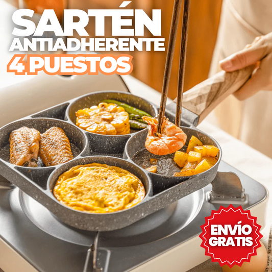 SARTÉN ANTIADHERENTE DE 4 PUESTOS (ENVÍO GRATIS)
