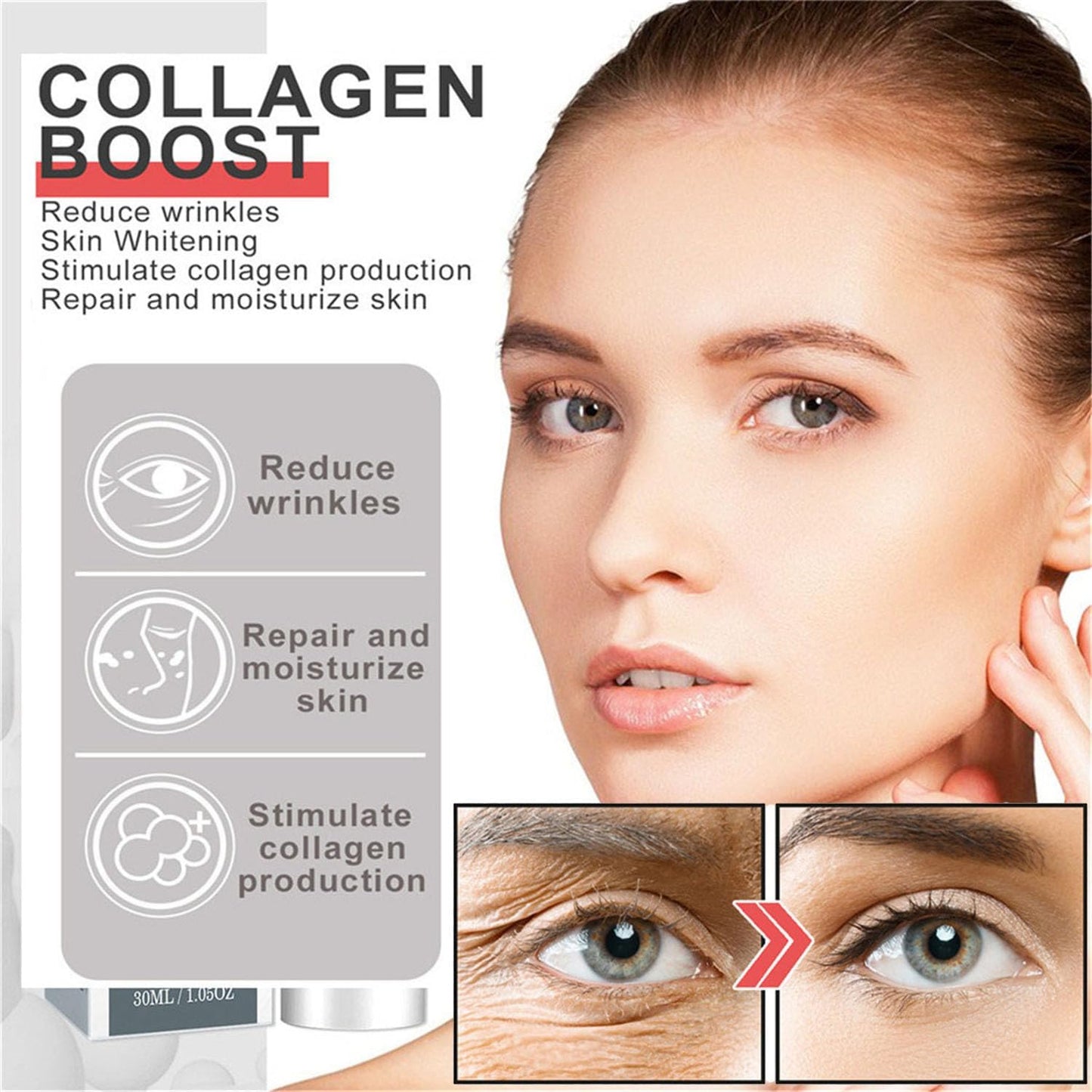 COLLAGEN BOOST ANTI AGE - COLÁGENO ANTI EDAD ROSTRO Y CUELLO / ARRUGAS, MANCHAS Y MARCAS DE EXPRESIÓN (ENVÍO GRATIS)