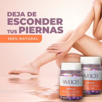 CÁPSULAS NATURALES VÁRICES - VENAS Y VÁRICES (ENVÍO GRATIS)