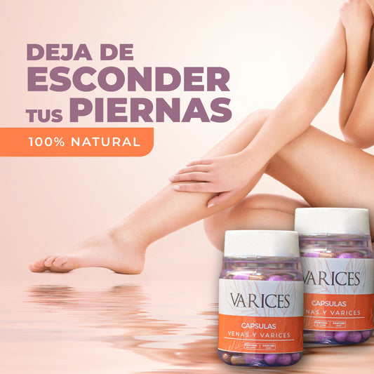CÁPSULAS NATURALES VÁRICES - VENAS Y VÁRICES (ENVÍO GRATIS)